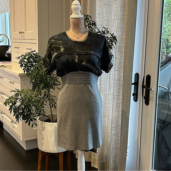 Beckerman Vintage Wool-Blend Dress Size 4 - Picture 1 of 10